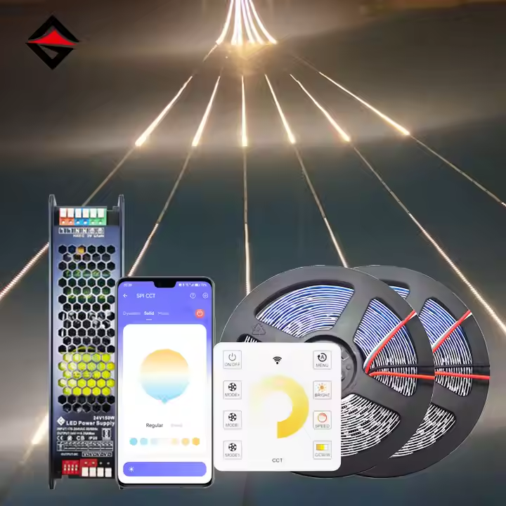 달리는 물 LED 스트립을 연결하고 사용하는 방법?